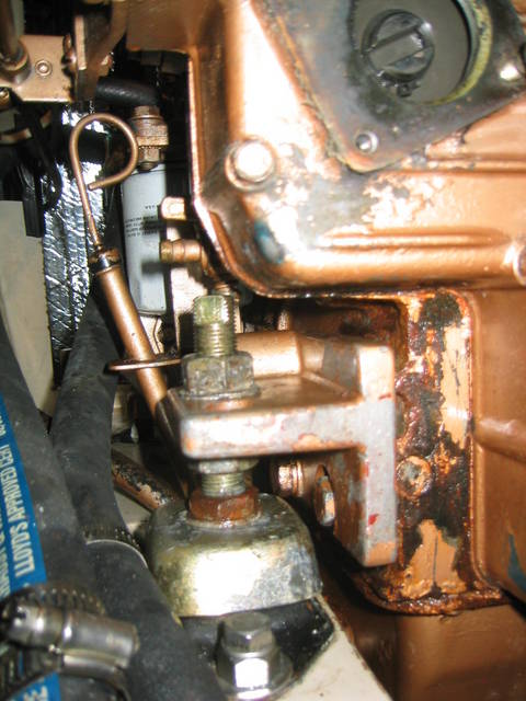 Salt Dripping on Engine from Leaking Pump