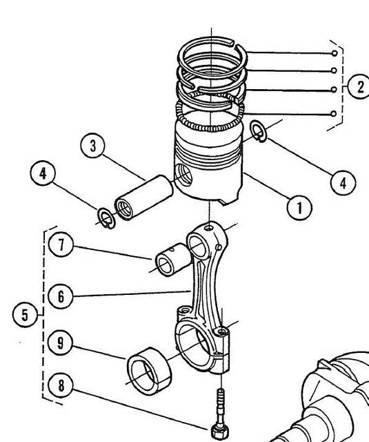 Piston Parts (replaced 2,3,7,9)